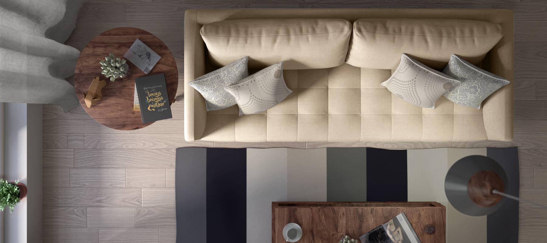 Florence Compact Sofa (Pearl White)